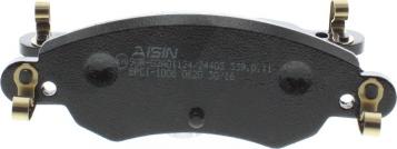 AISIN BPCI-1006 - Комплект спирачно феродо, дискови спирачки vvparts.bg