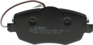 AISIN BPFI-1018 - Комплект спирачно феродо, дискови спирачки vvparts.bg