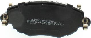 AISIN BPFO-1005 - Комплект спирачно феродо, дискови спирачки vvparts.bg