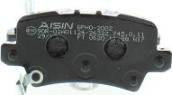 AISIN BPFO-2002 - Комплект спирачно феродо, дискови спирачки vvparts.bg