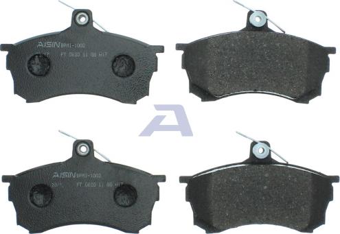 AISIN BPMI-1002 - Комплект спирачно феродо, дискови спирачки vvparts.bg