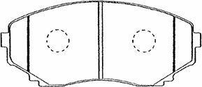 AISIN BPMZ-1911 - Комплект спирачно феродо, дискови спирачки vvparts.bg