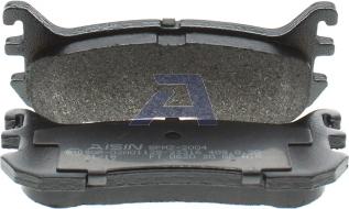 AISIN BPMZ-2004 - Комплект спирачно феродо, дискови спирачки vvparts.bg