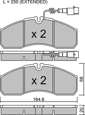 AISIN BPNI-1016 - Комплект спирачно феродо, дискови спирачки vvparts.bg