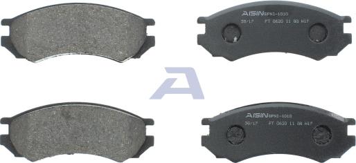 AISIN BPNI-1010 - Комплект спирачно феродо, дискови спирачки vvparts.bg