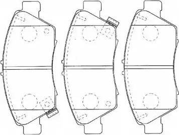 AISIN C1N041 - Комплект спирачно феродо, дискови спирачки vvparts.bg