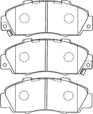 AISIN C1N018 - Комплект спирачно феродо, дискови спирачки vvparts.bg