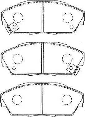 AISIN C1N013 - Комплект спирачно феродо, дискови спирачки vvparts.bg