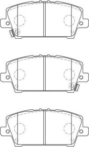 AISIN C1N085 - Комплект спирачно феродо, дискови спирачки vvparts.bg