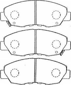 AISIN C1N034 - Комплект спирачно феродо, дискови спирачки vvparts.bg