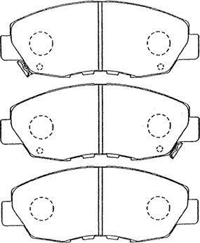 AISIN C1N035 - Комплект спирачно феродо, дискови спирачки vvparts.bg