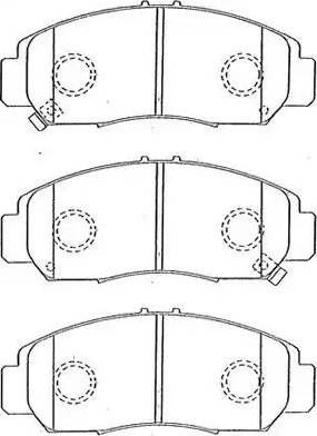 AISIN C1N030 - Комплект спирачно феродо, дискови спирачки vvparts.bg