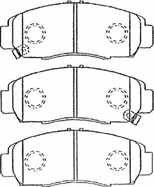 AISIN C1N026 - Комплект спирачно феродо, дискови спирачки vvparts.bg