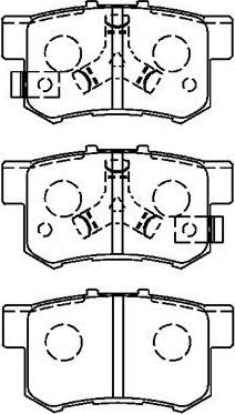 AISIN C2N061 - Комплект спирачно феродо, дискови спирачки vvparts.bg