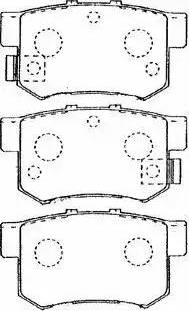 AISIN C2N015 - Комплект спирачно феродо, дискови спирачки vvparts.bg