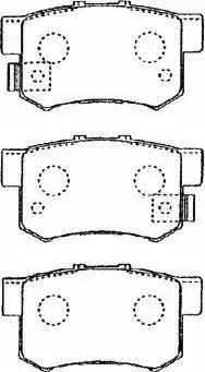 AISIN C2N021 - Комплект спирачно феродо, дискови спирачки vvparts.bg