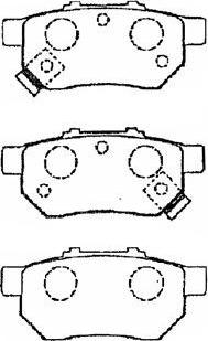 AISIN C2N022 - Комплект спирачно феродо, дискови спирачки vvparts.bg