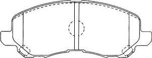 AISIN D1N048 - Комплект спирачно феродо, дискови спирачки vvparts.bg