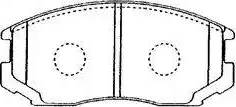 AISIN D1N013 - Комплект спирачно феродо, дискови спирачки vvparts.bg