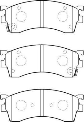 AISIN E1N026 - Комплект спирачно феродо, дискови спирачки vvparts.bg