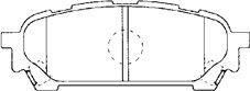 AISIN F2N016 - Комплект спирачно феродо, дискови спирачки vvparts.bg