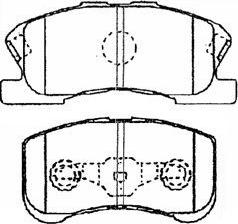 AISIN G1N018 - Комплект спирачно феродо, дискови спирачки vvparts.bg