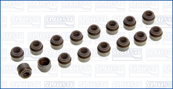 Ajusa 57049200 - Комплект гумички, стъбло на клапана vvparts.bg