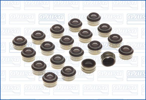 Ajusa 57048500 - Комплект гумички, стъбло на клапана vvparts.bg