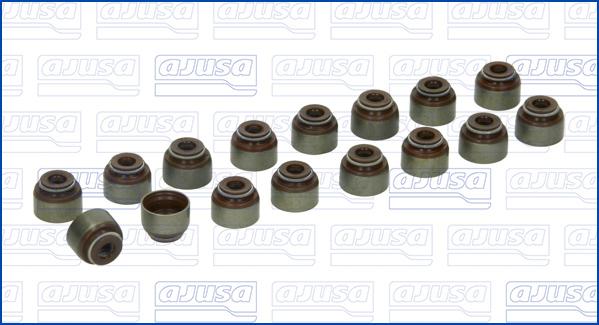 Ajusa 57016600 - Комплект гумички, стъбло на клапана vvparts.bg