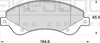 Akebono AN-4488WK - Комплект спирачно феродо, дискови спирачки vvparts.bg