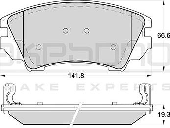 Triscan CAC000232 - Комплект спирачно феродо, дискови спирачки vvparts.bg