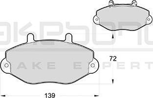 Akebono AN-4578WK - Комплект спирачно феродо, дискови спирачки vvparts.bg