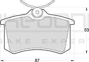 Akebono AN-4045K - Комплект спирачно феродо, дискови спирачки vvparts.bg