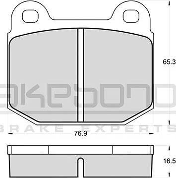 Akebono AN-4140K - Комплект спирачно феродо, дискови спирачки vvparts.bg