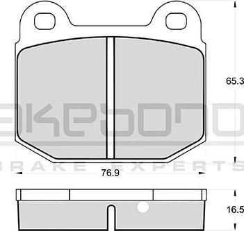 Akebono AN-4185WKE - Комплект спирачно феродо, дискови спирачки vvparts.bg