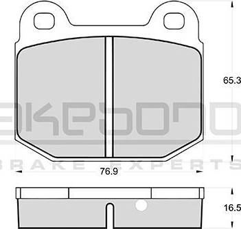 Akebono AN-4185WK - Комплект спирачно феродо, дискови спирачки vvparts.bg