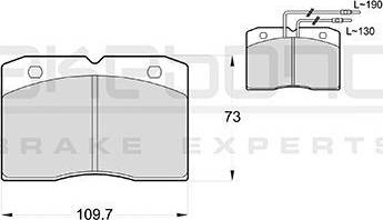 Akebono AN-4187WK - Комплект спирачно феродо, дискови спирачки vvparts.bg