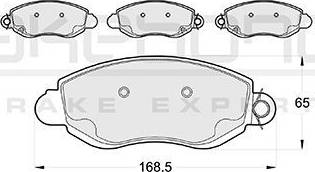 Akebono AN-4358WK - Комплект спирачно феродо, дискови спирачки vvparts.bg