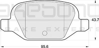 Akebono AN-4278KE - Комплект спирачно феродо, дискови спирачки vvparts.bg