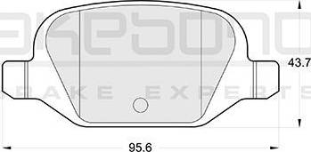 Akebono AN-4278K - Комплект спирачно феродо, дискови спирачки vvparts.bg