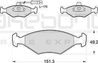 Akebono AN-4759KE - Комплект спирачно феродо, дискови спирачки vvparts.bg