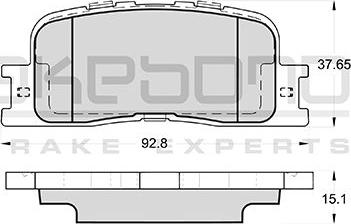 Akebono AN-659K - Комплект спирачно феродо, дискови спирачки vvparts.bg