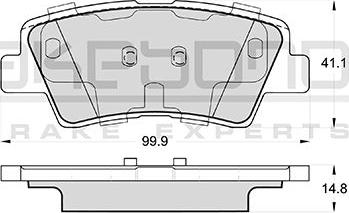 Akebono AN-8185WK - Комплект спирачно феродо, дискови спирачки vvparts.bg