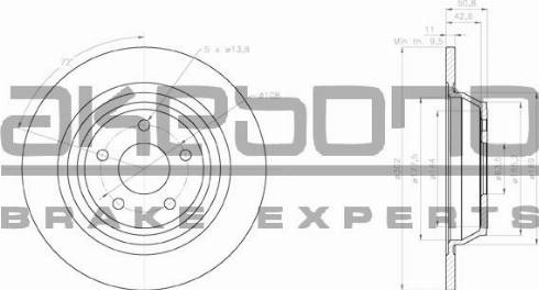 Akebono BN-0794 - Спирачен диск vvparts.bg