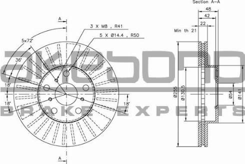 Akebono BN-1161E - Спирачен диск vvparts.bg