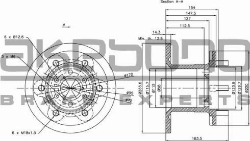 Akebono BN-1364E - Спирачен диск vvparts.bg