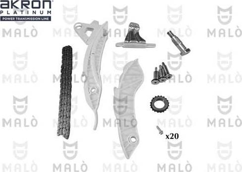 AKRON-MALÒ 909023 - Комплект ангренажна верига vvparts.bg