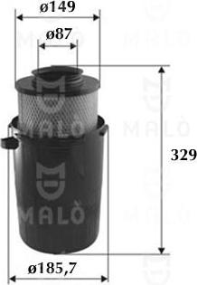 AKRON-MALÒ 1500183 - Въздушен филтър vvparts.bg