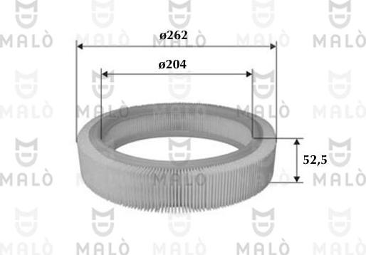 AKRON-MALÒ 1500343 - Въздушен филтър vvparts.bg