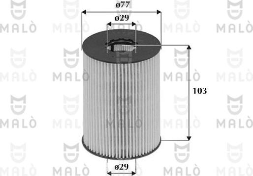 AKRON-MALÒ 1510099 - Маслен филтър vvparts.bg